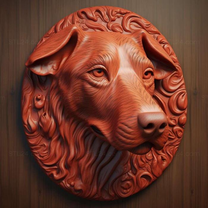 Nature and animals (st red dog 3, NATURE_5439) 3D models for cnc
